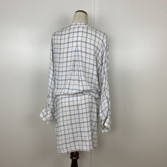 Soft‎ Joie Womans Drawstring Waist Mini Dress Size Small Roll Tab Sleeves - Picture 3 of 9